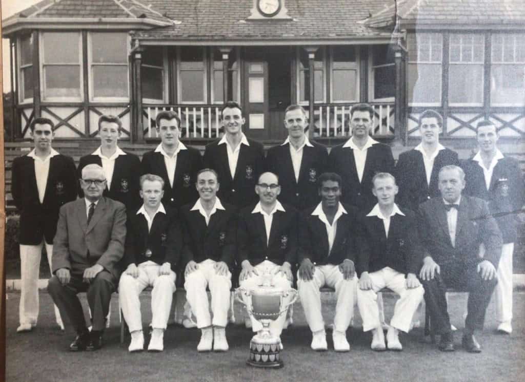 Bob and his teammates after the championship winning side in the early 1960's