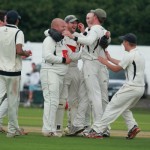 A crucial wicket in the Wood Cup final