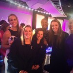 Helen Glover, Denise Lewis & Lizzy Yarnold with the England Women