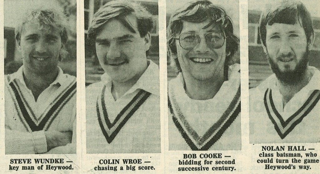 Nolan with double winning teammates Steve Wundke, Colin Wroe and Bob Cooke