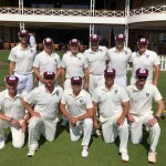 Craig, back row second from left, still playing some cricket in March this year